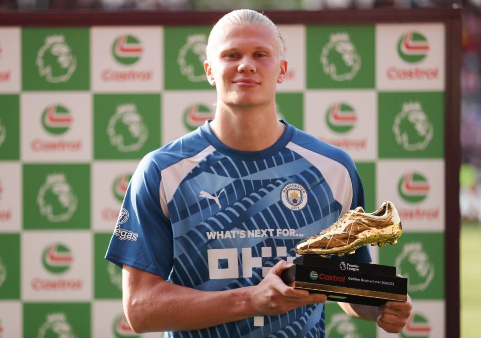 Erling Haaland was the Premier League golden boot winner last season (Getty Images)