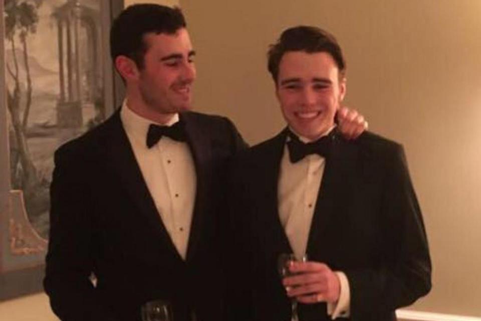 Star: Charlie, right, with his brother Harry (Facebook)