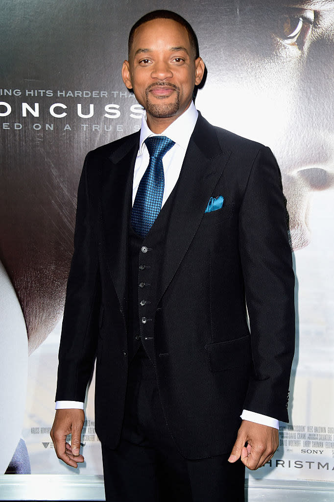 Will Smith arrives at the Screening Of Columbia Pictures' "Concussion"