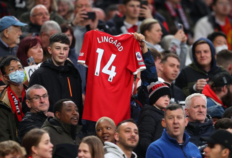 Jesse Lingard was an unused sub against Brentford in Man Utd’s final home game of the season (Getty Images)