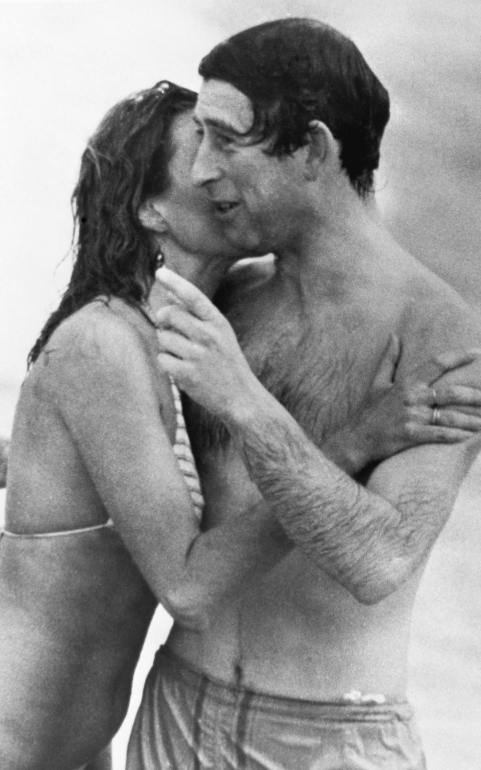 Prince Charles is kissed by Jane Priest - Getty