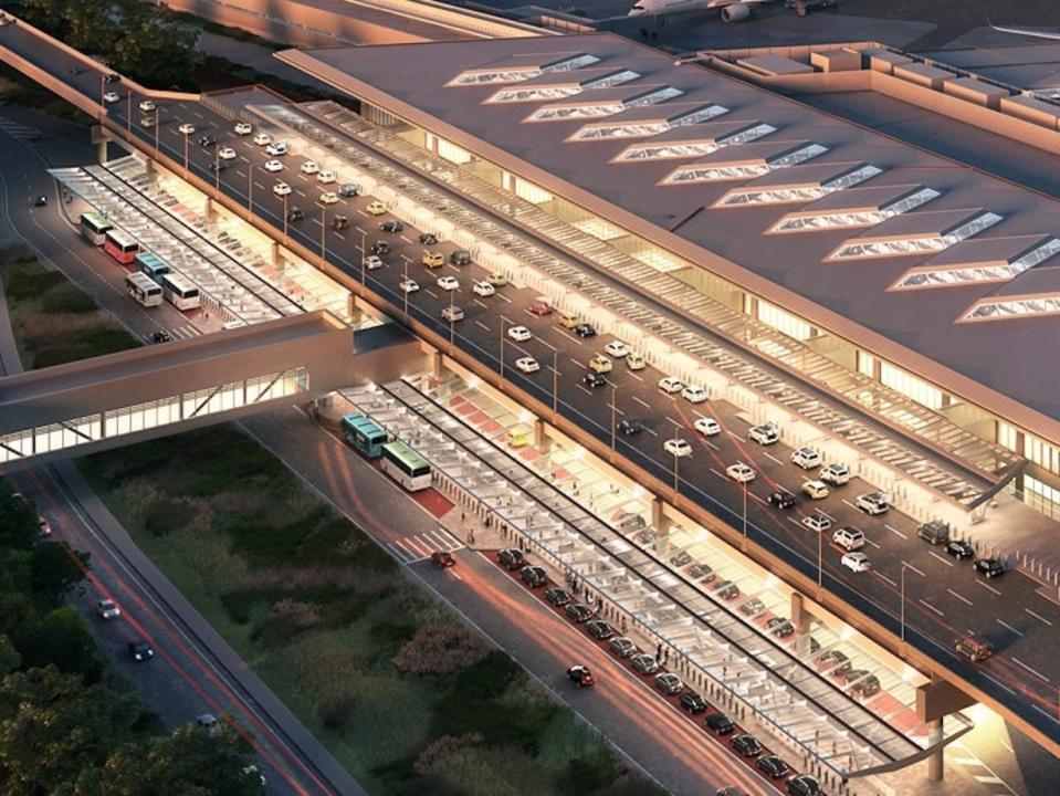 Rendering of the new Terminal A at Newark Liberty International Airport.