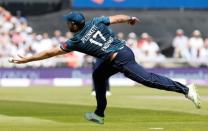 Cricket - England v Australia - Fifth One Day International - Emirates Old Trafford, Manchester, Britain - June 24, 2018 England's Liam Plunkett almost makes a catch during the match Action Images via Reuters/Craig Brough