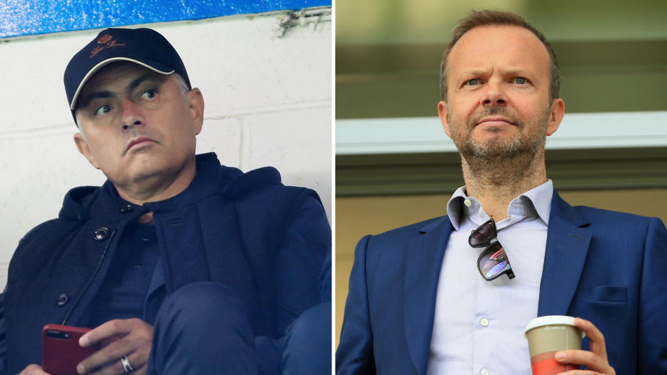 Jose Mourinho and Edward Woodward have been sending one another friendly text messages.