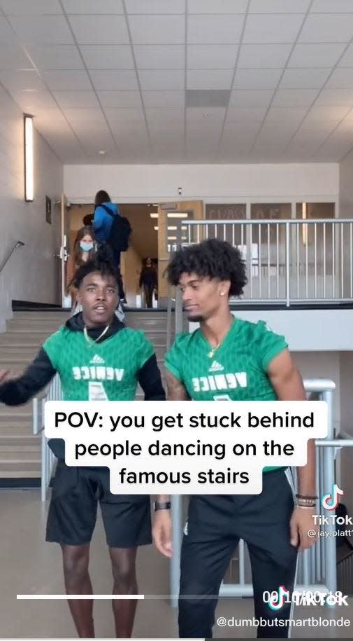 Dancing videos with the Venice High School staircase have gone viral on TikTok.