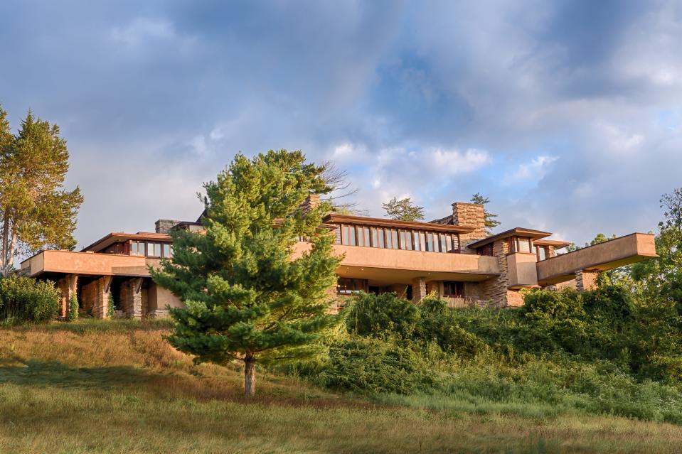 Taliesin, Frank Lloyd Wright's home and work center in Spring Green, Wis., is the site of an architecture school that's closing this year.