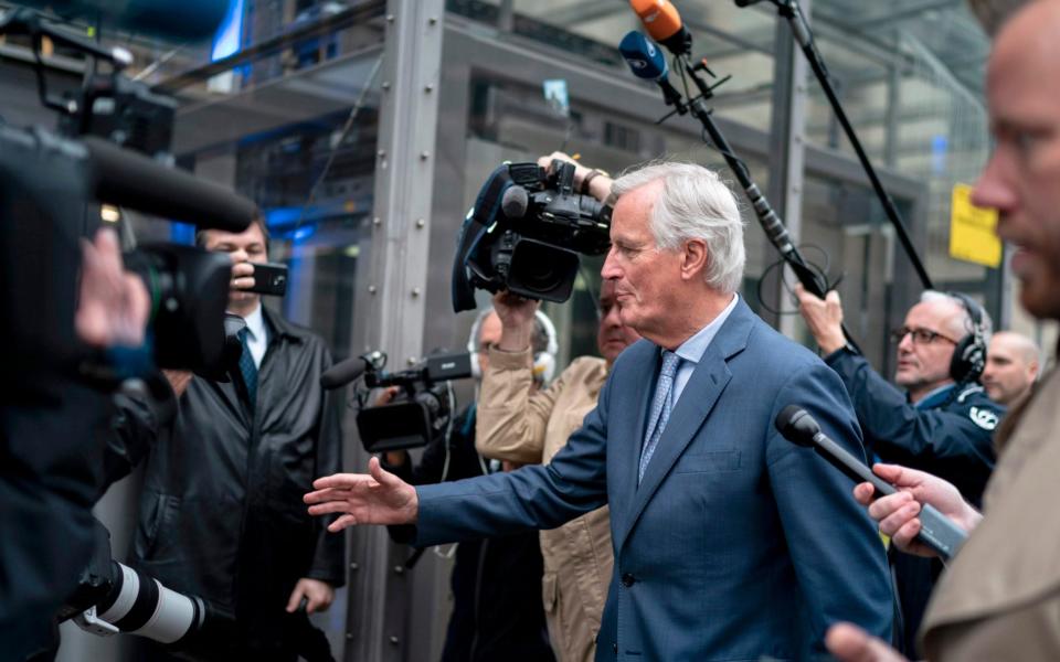EU negotiator Michel Barnier met Brexit Secretary Stephen Barclay earlier on Friday.  - AFP