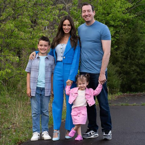 <p>Kyle Busch/ Instagram</p> Kyle and Samantha Busch family Easter photos.