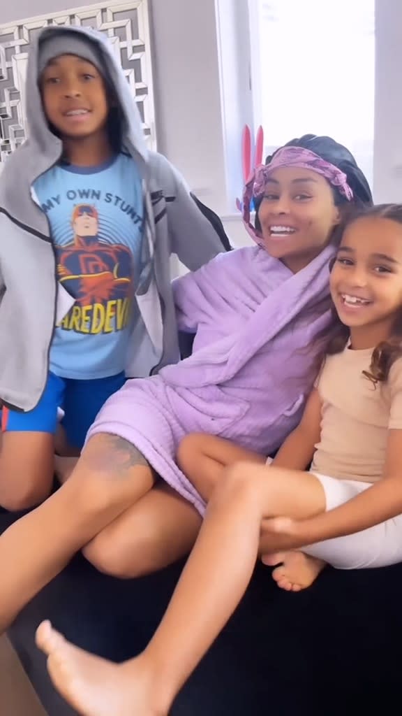 <p>Blac Chyna, King Cairo & Dream Kardashian</p>