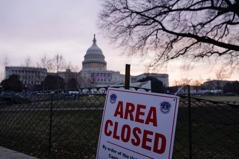 View of the U.S. Capitol in Washington