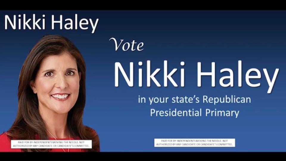 A pro-Nikki Haley Super PAC is running a digital billboard ad in Times Square that mocks former President Donald Trump as “grumpy” and President Biden as “confused.” Independents Moving the Needle