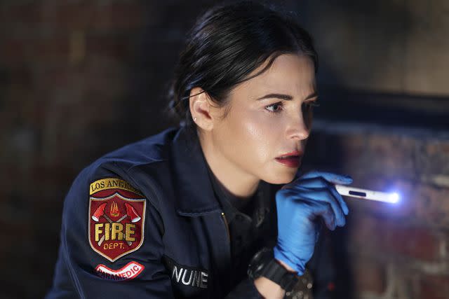 <p>Raymond Liu/ABC via Getty</p> Jenna Dewan on 'The Rookie'