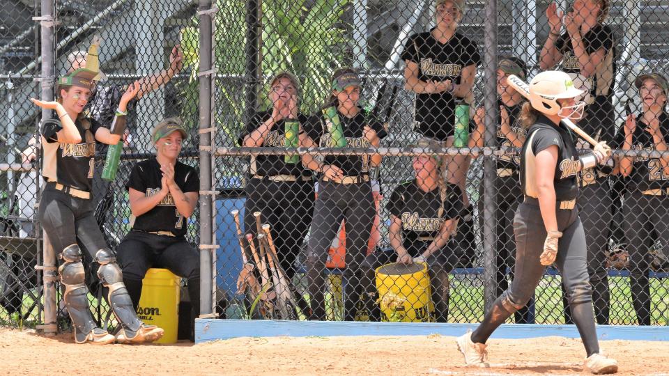 The Wellington softball team defeated Jupiter 2-1 in the region championship game on May 20, 2023 in Wellington. The Wolverines advance to feature in the FHSAA state semifinals.