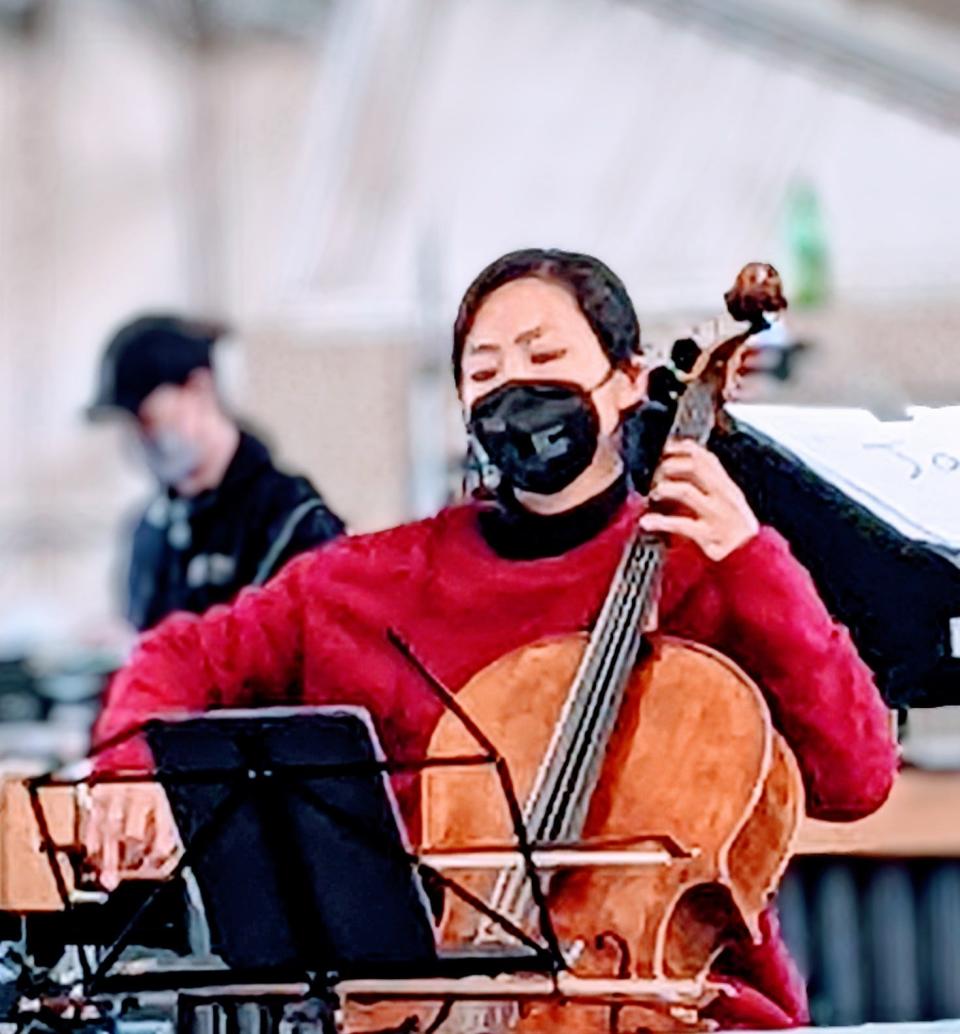 Sunny Yang, cellist for the world renowned Kronos Quartet, at Big Ears 2022.