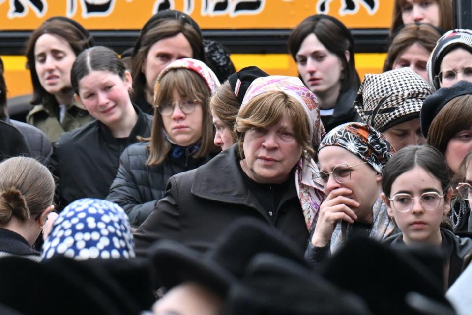 Her funeral was held this afternoon outside Viznitz Synagogue at 6 Lee Avenue in Williamsburg Brooklyn. Paul Martinka