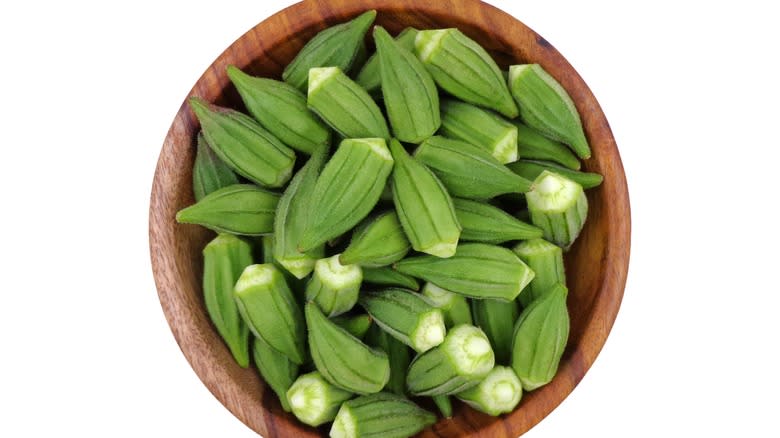 small fresh okra 