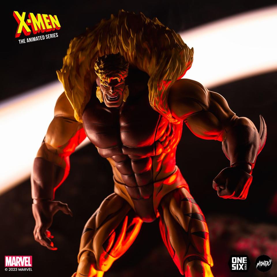 Sabretooth Mondo X-Men: The Animated Series 1/6 scale figure close-up shot.