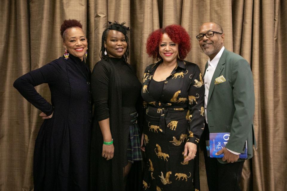 Times Executive Editor Kevin Merida, Nikole Hannah-Jones, Nafissa Thompson-Spires and Terry McMillan.