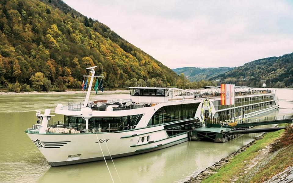 The 130-passenger Joy runs weeklong cruises through the Central European countries along the Danube.