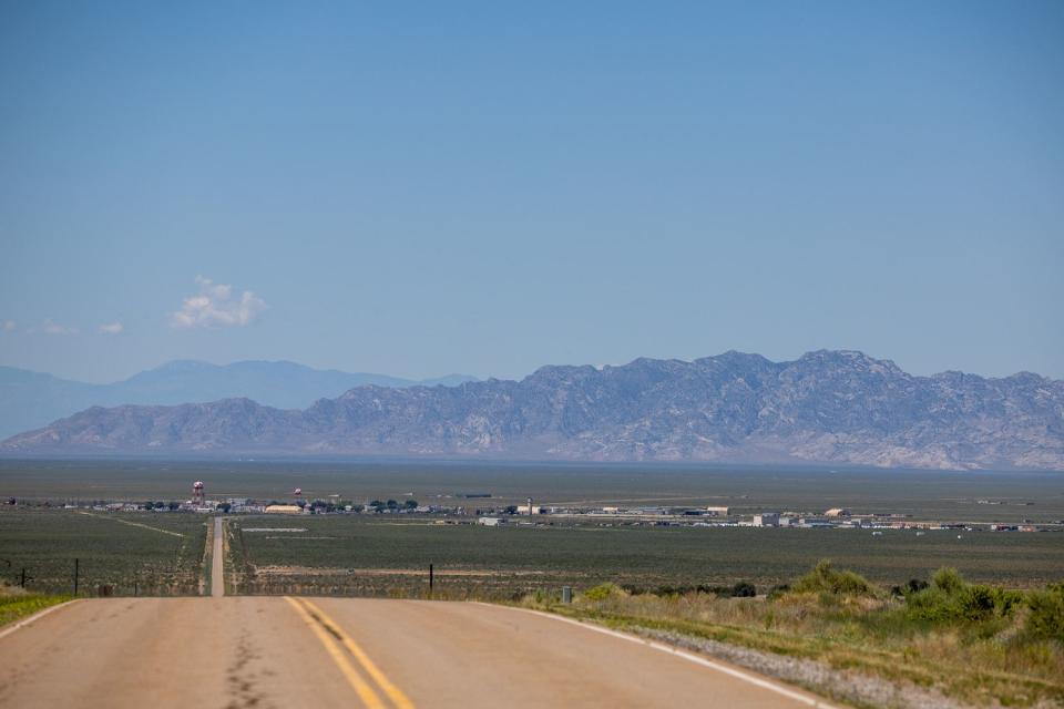 Military installations at Dugway Proving Grounds are pictured on Thursday. NASA and military personnel are preparing for the Sept. 24 reentry of the sample return capsule from the OSIRIS-REx spacecraft, which collected samples from the asteroid Bennu.