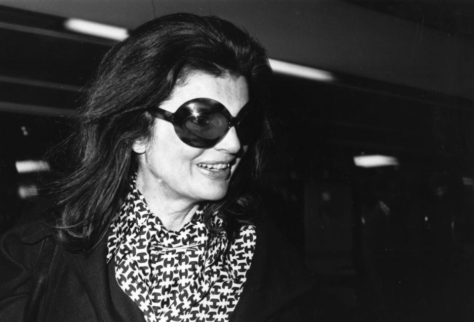 Jackie Kennedy in 1975 (Evening Standard/Getty Images)