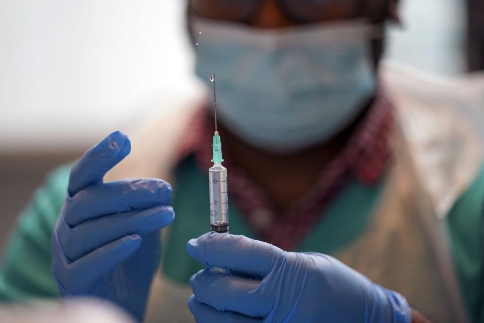 A Covid-19 jab being prepared (Steve Parsons/PA) (PA Wire)