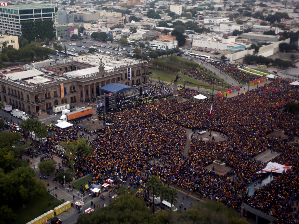 Tigres victory parade