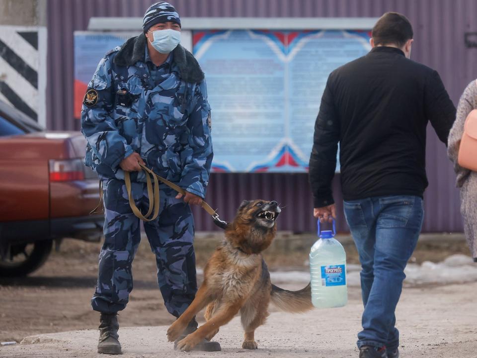 Russian penal colony guard.