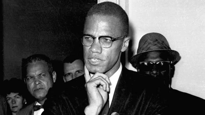 Malcolm X speaks to reporters in Washington on May 16, 1963. Fifteen years after being rejected as too controversial, the civil rights leader has been inducted as the newest member of the Nebraska Hall of Fame. The organization’s commission selected the civil rights icon on Monday on a 4-3 vote. (Photo: AP, File)