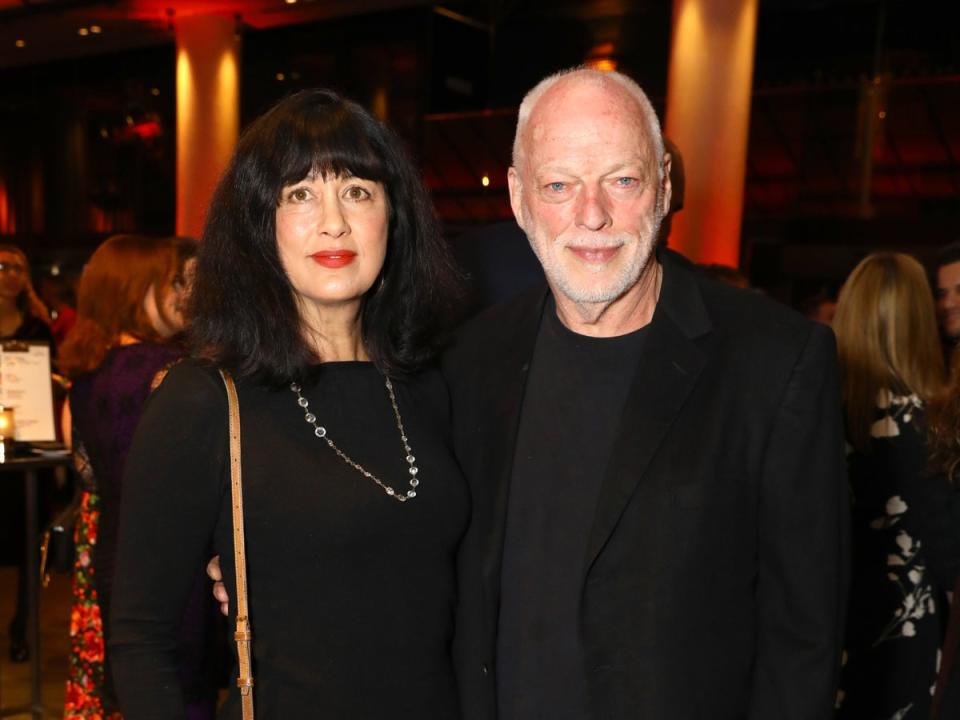 Polly Samson and David Gilmour pictured at the Costa Book Awards in 2020 (Getty for Costa Book Awards)