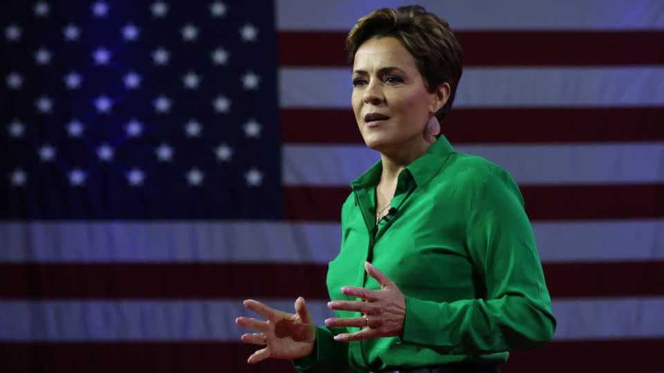 Former Arizona gubernatorial candidate Kari Lake speaks at the Conservative Political Action Conference in National Harbor, Maryland, on March 4, 2023. - Alex Wong/Getty Images