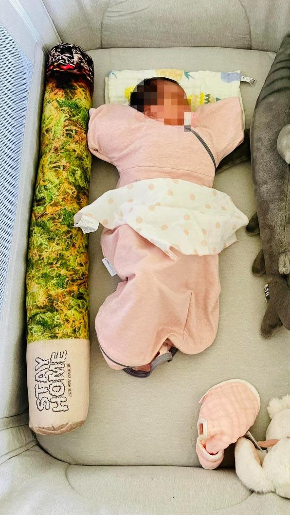謝和弦在女兒床上放了大麻菸抱枕。（圖／翻攝自謝和弦臉書）