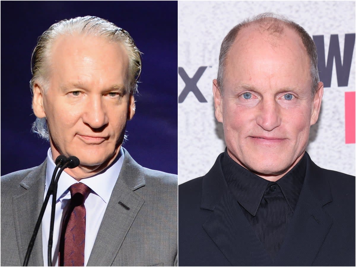 Bill Maher (left) and Woody Harrelson (Getty Images)