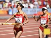 Liu Hong siegt im 20 Kilometer gehen vor Lu Xiuzhi Lu. Foto: Franck Robichon