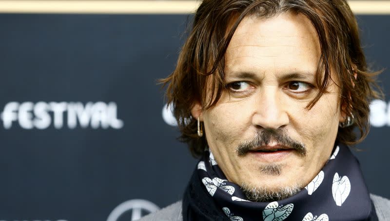 Actor Depp poses at the 16th Zurich Film Festival in Zurich