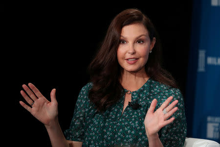 FILE PHOTO: Actress Ashley Judd speaks at the Milken Institute's 21st Global Conference in Beverly Hills, California, U.S., April 30, 2018. REUTERS/Lucy Nicholson/File Photo
