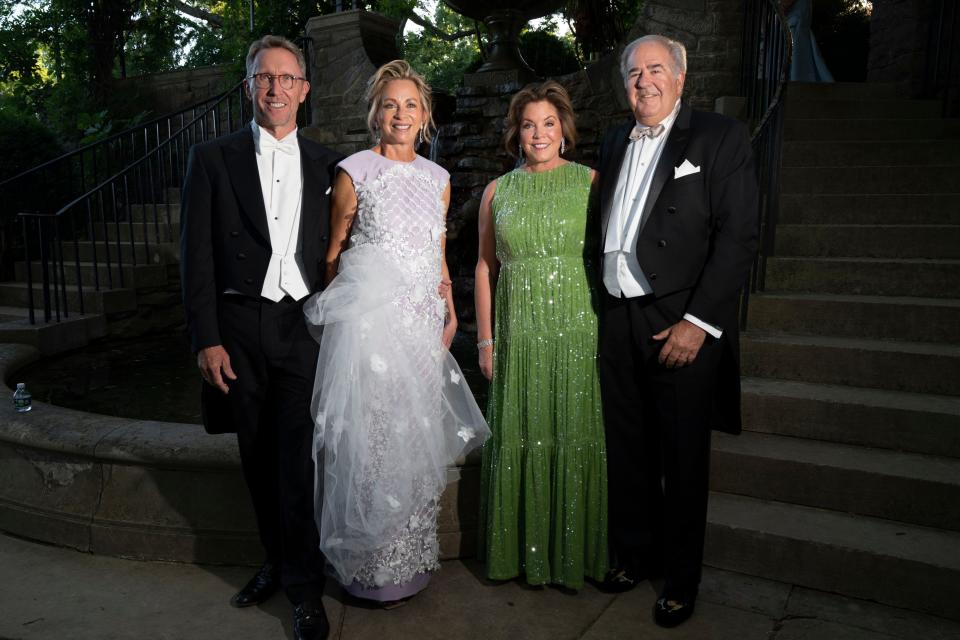 David and Mary Catherine McClellan with Elizabeth and Mark McDonald during the Swan Ball at Cheekwood Mansion Saturday, June 4, 2022, in Nashville, Tenn. 