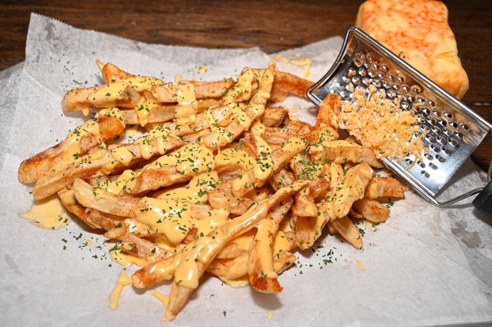 Hello Wisconsin Jacked up fries at MilTex Kitchen feature melted Wisconsin cheese.