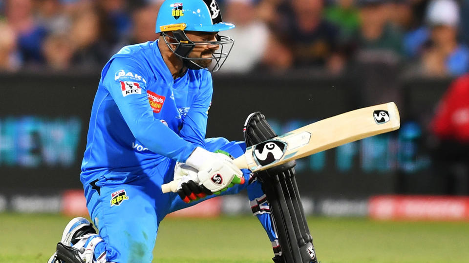 Rashid Khan, pictured here in action against the Sydney Thunder.