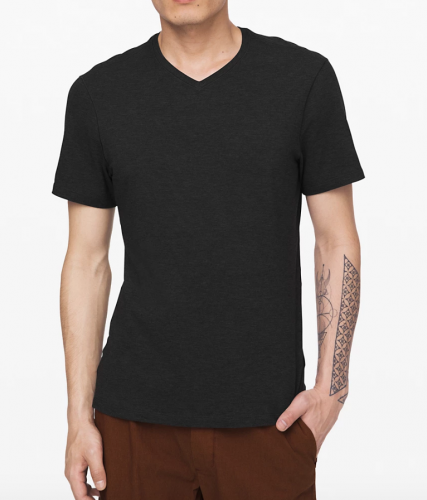 Black v-neck tee lululemon