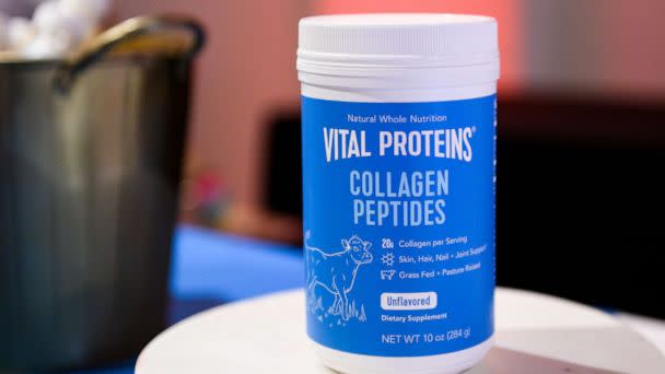 PHOTO: Vital Proteins products on display at Metropolitan West on Oct. 13, 2019 in New York City. (Mike Pont/Getty Images, FILE)