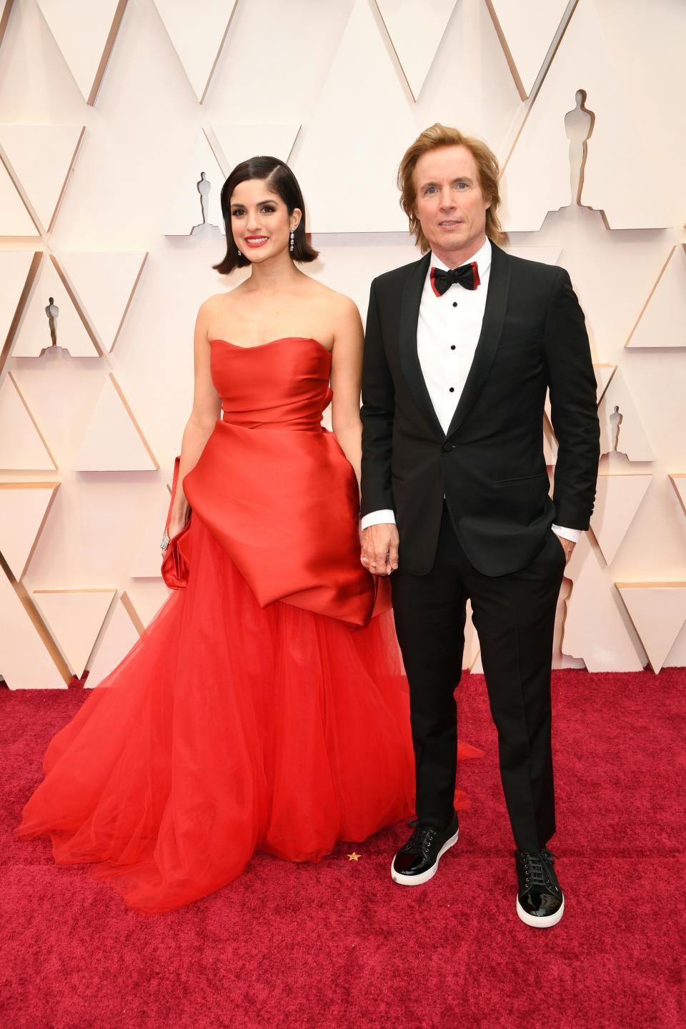 Best Live Action Short for "Saria" Bryan Buckley and guest arrive for the 92nd annual Oscars at the Dolby Theatre in Hollywood, California on February 9, 2020. (Photo by Robyn Beck / AFP) (Photo by ROBYN BECK/AFP via Getty Images)