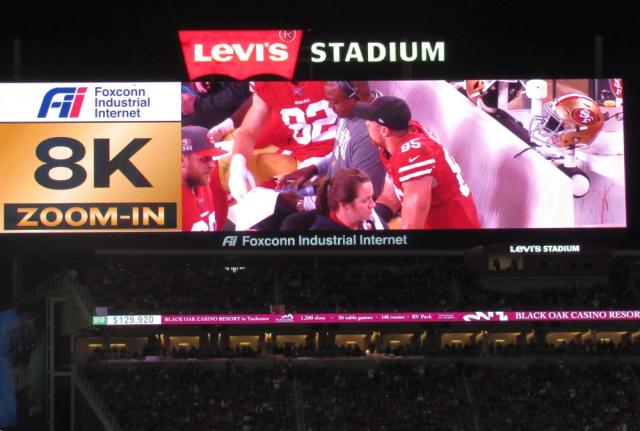 San Francisco 49ers unveil the first in-stadium 8K replay system