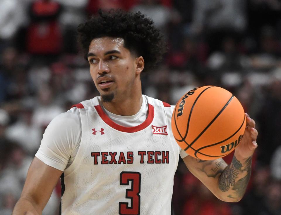 Junior guard D'Maurian Williams (3) is among the several Texas Tech bench players trying to solidify roles before the Red Raiders start Big 12 play on New Year's Eve at TCU. Tech hosts Nicholls State at 7 p.m. Wednesday.