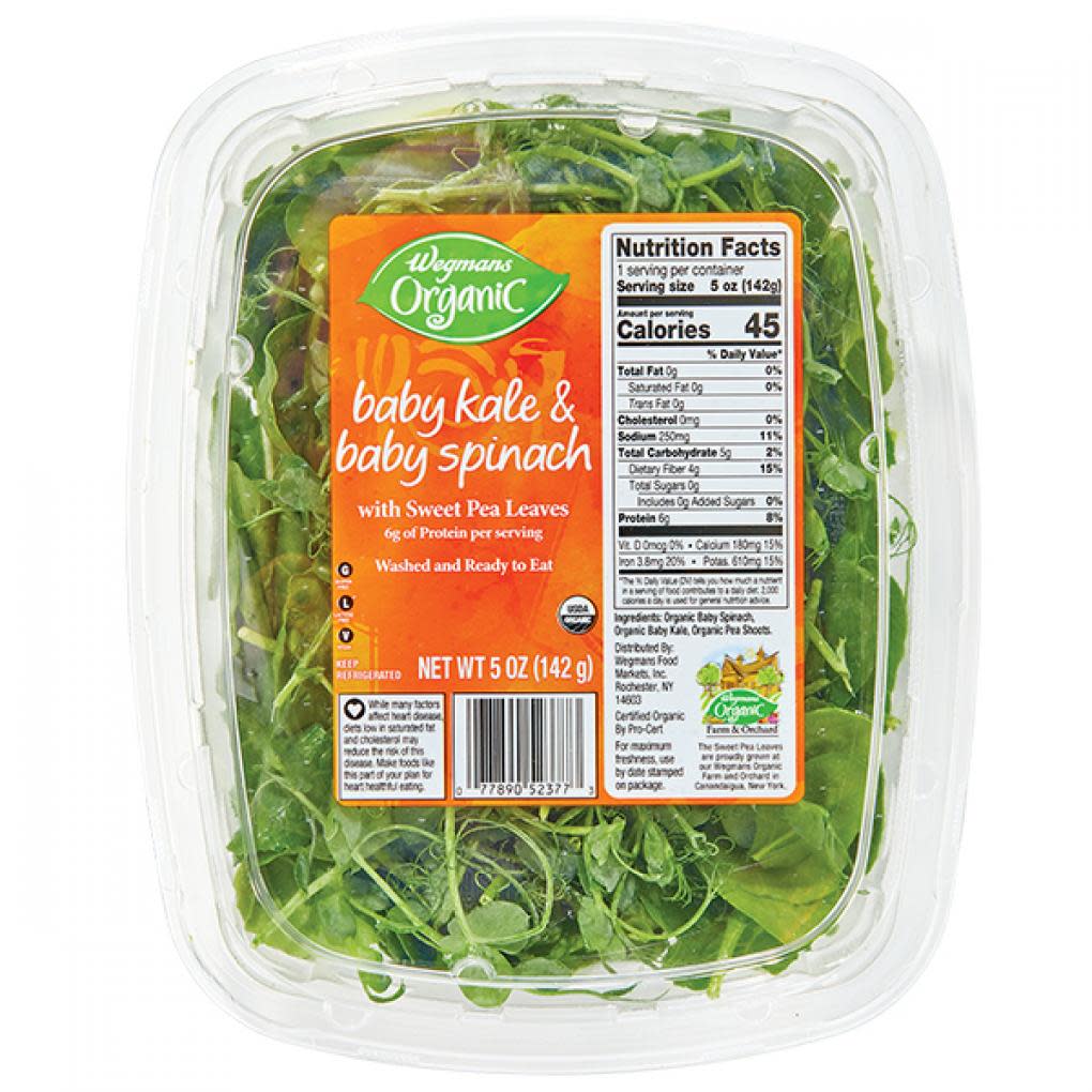 Wegmans has issued a voluntarily recall of its products containing micro greens, sweet pea leaves and cat grass because of potential salmonella contamination.