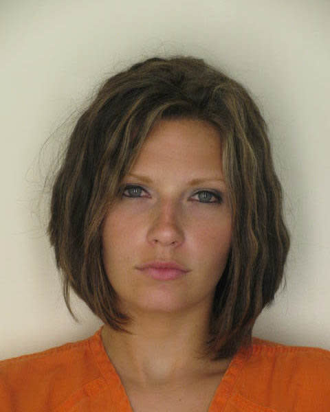 The original mugshot of Meagan Simmons, booked for Driving Under the Influence on July 25, 2010