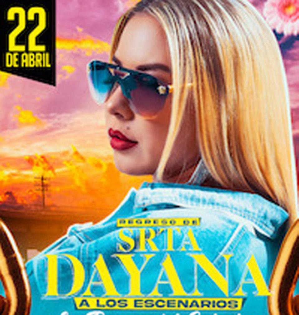 Srta Dayana ‘La reyna del Cubatón’ en el Flamingo Theater Bar.