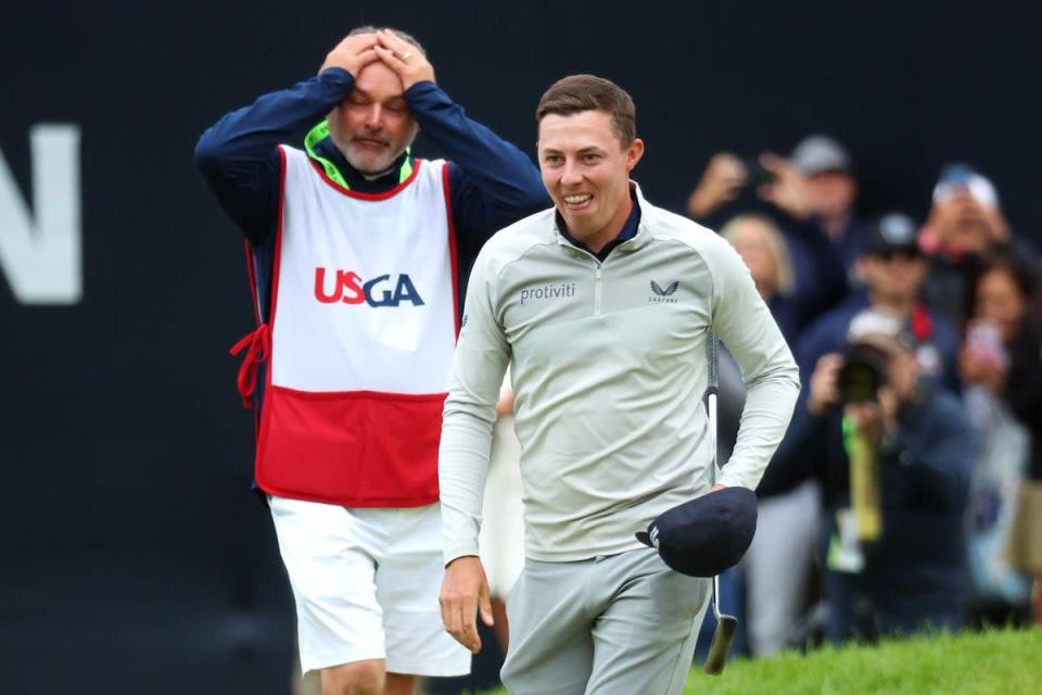 It is a first major for both player and caddie. (Getty Images)