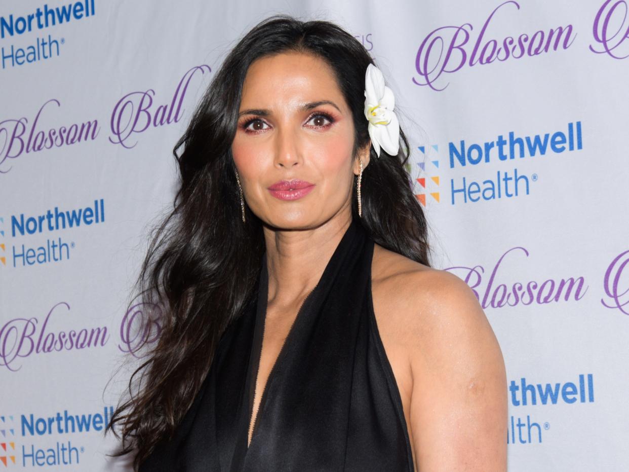 Padma Lakshmi at the Blossom Ball Endometriosis Foundation of America on March 20, 2023, in New York City.