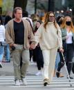 <p>Brooke Shields — <a href="https://people.com/health/brooke-shields-accident-struggle-walk-again/" rel="nofollow noopener" target="_blank" data-ylk="slk:still mending her broken femur;elm:context_link;itc:0;sec:content-canvas" class="link ">still mending her broken femur</a> — and husband Chris Henchy walk hand-in-hand through New York City over the weekend.</p>